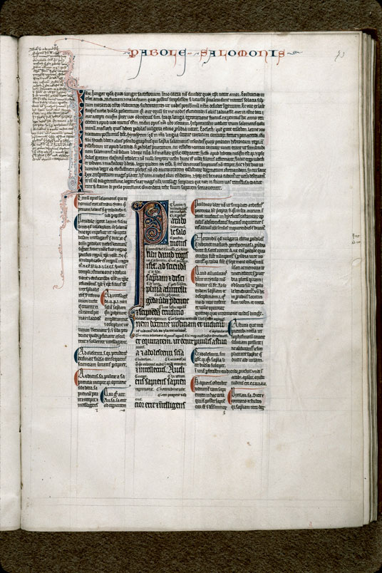 Bible glosée (partie de) - Initiale ornée_1