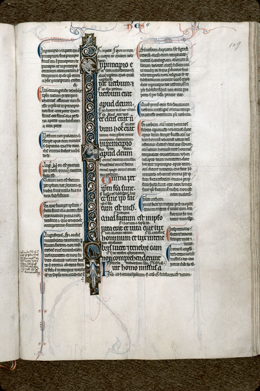 Bible glosée (partie de) - Aigle de saint Jean_2