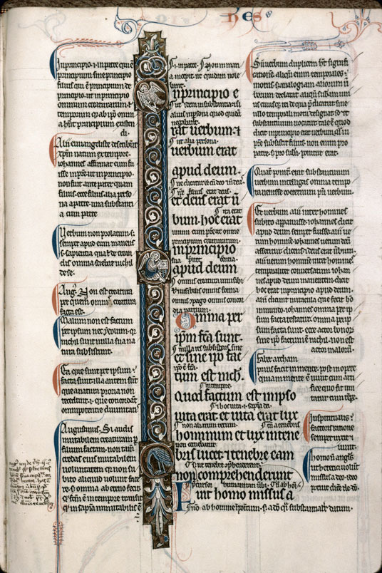 Bible glosée (partie de) - Aigle de saint Jean_1