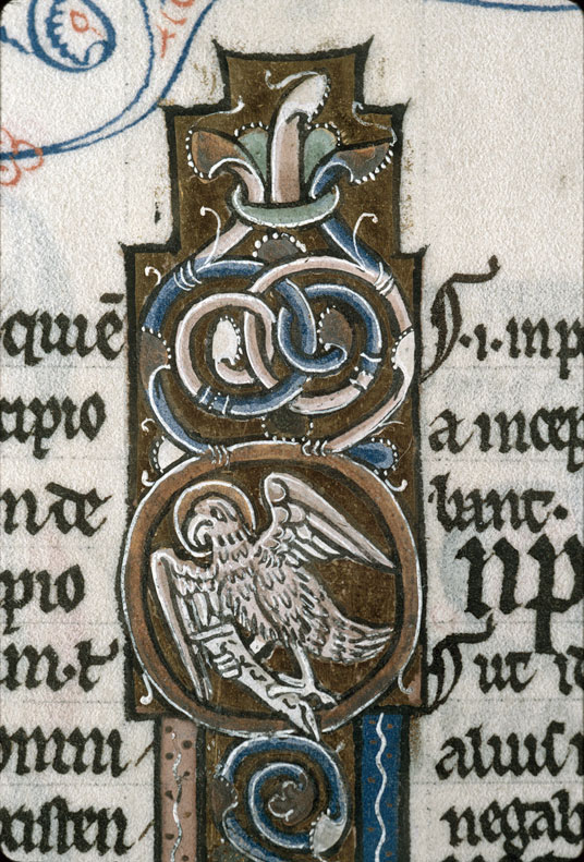 Bible glosée (partie de) - Aigle de saint Jean