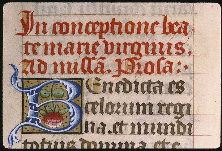 Missel à l'usage de l'abbaye Sainte-Geneviève de Paris - Initiale ornée