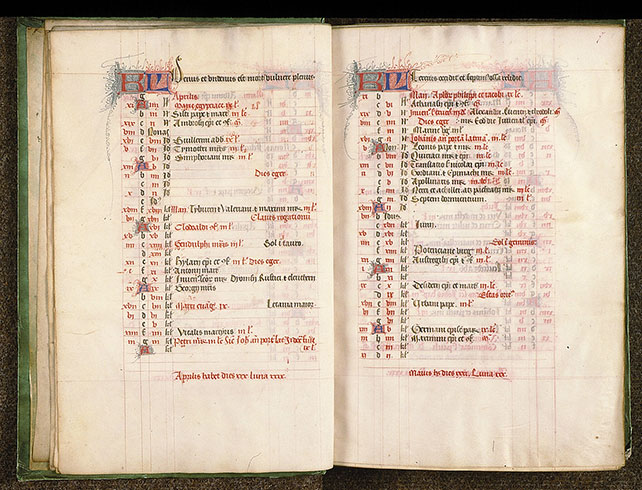 Missel à l'usage de l'abbaye Sainte-Geneviève de Paris - Initiales filigranées_1