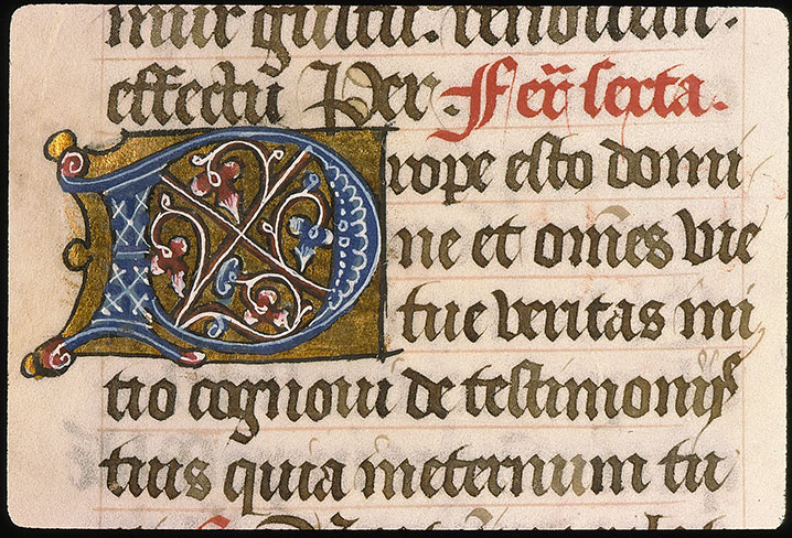 Missel à l'usage de l'abbaye Sainte-Geneviève de Paris - Initiale ornée