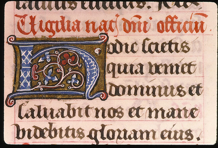 Missel à l'usage de l'abbaye Sainte-Geneviève de Paris - Initiale ornée