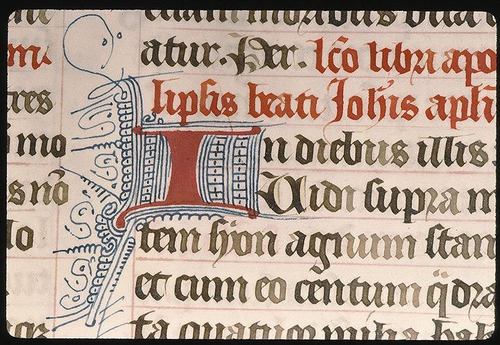 Missel à l'usage de l'abbaye Sainte-Geneviève de Paris - Initiale filigranée