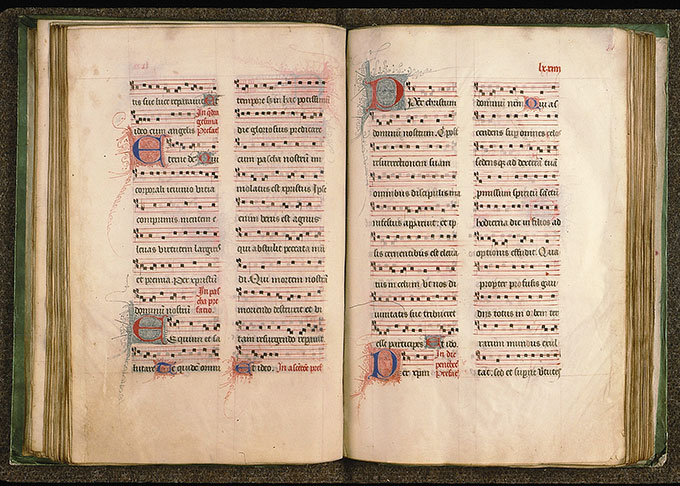 Missel à l'usage de l'abbaye Sainte-Geneviève de Paris - Initiales filigranées