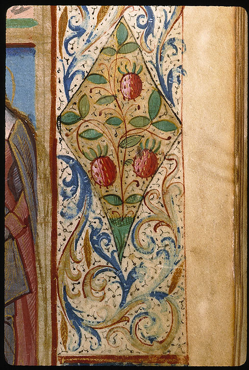 Missel à l'usage de l'abbaye Sainte-Geneviève de Paris - Page décorée, avec armes de Philippe Cousin (à préciser)