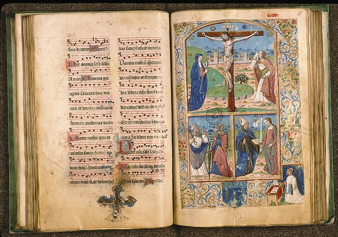 Missel à l'usage de l'abbaye Sainte-Geneviève de Paris - Philippe Cousin, abbé de Sainte-Geneviève, en prière_2