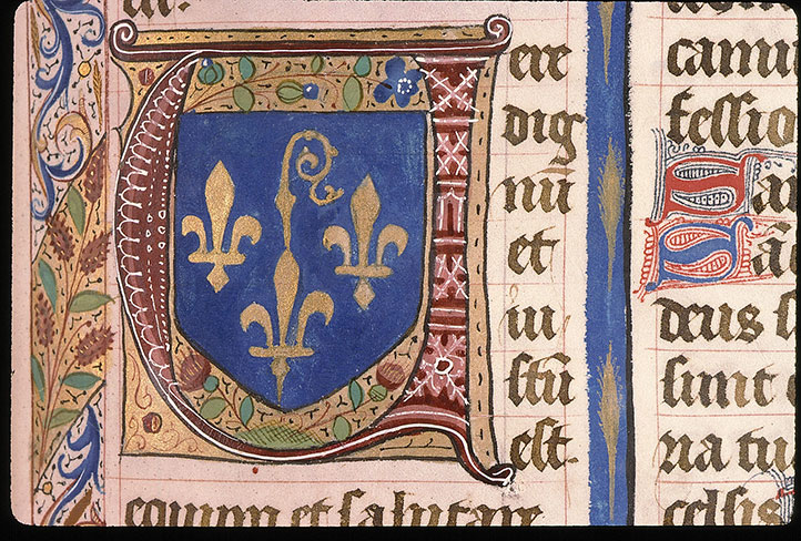 Missel à l'usage de l'abbaye Sainte-Geneviève de Paris - Armes de l'abbaye Sainte-Geneviève