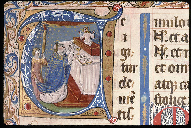 Missel à l'usage de l'abbaye Sainte-Geneviève de Paris - Messe de saint Grégoire