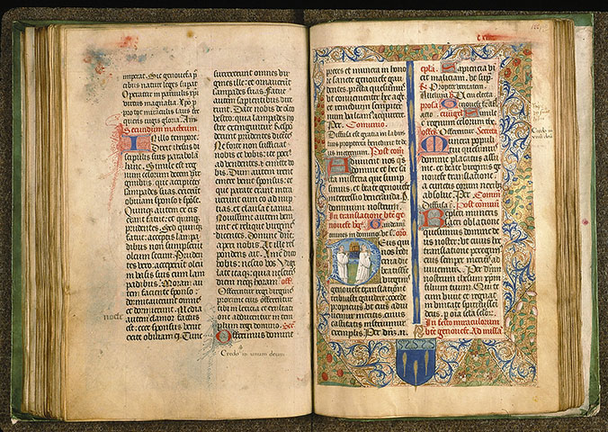 Missel à l'usage de l'abbaye Sainte-Geneviève de Paris - Procession de la châsse de sainte Geneviève;Translation des reliques de sainte Geneviève_1