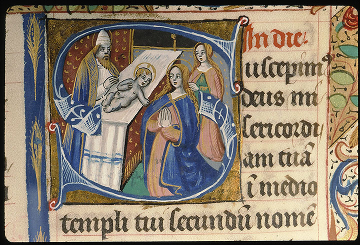 Missel à l'usage de l'abbaye Sainte-Geneviève de Paris - Présentation au Temple