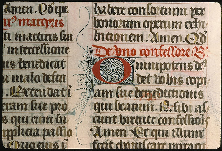 Missel à l'usage de l'abbaye Sainte-Geneviève de Paris - Initiales filigranées_1