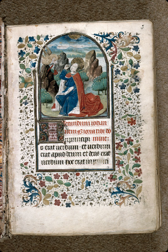 Heures à l'usage de Troyes (?) - Saint Jean à Patmos_1