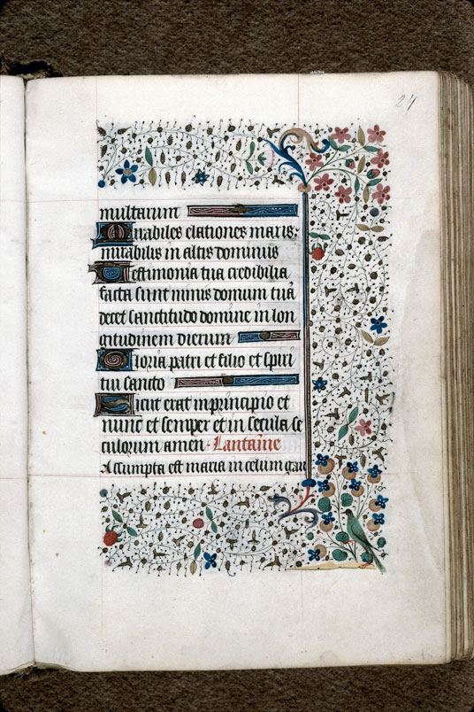 Heures à l'usage de Troyes (?) - Page décorée