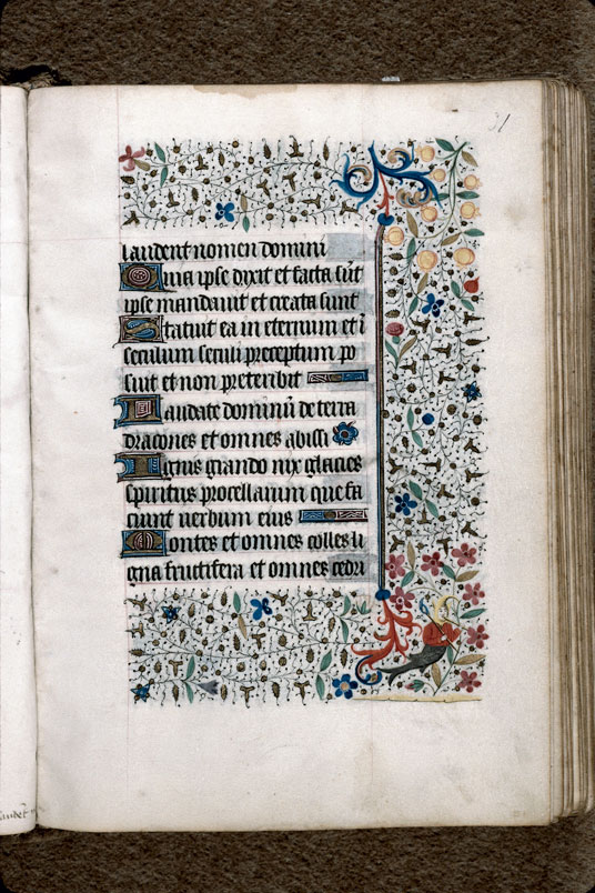 Heures à l'usage de Troyes (?) - Hybride anthropomorphe musicien_1