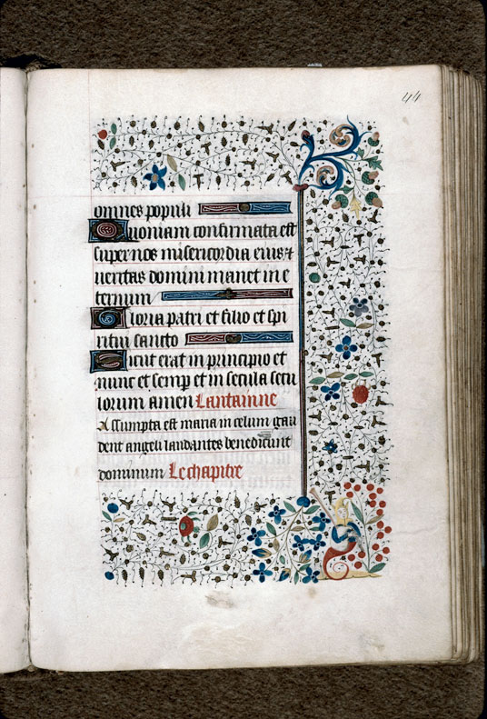 Heures à l'usage de Troyes (?) - Hybride anthropomorphe musicien_1