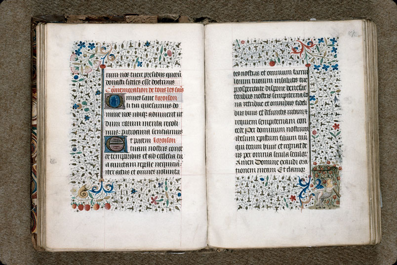 Heures à l'usage de Troyes (?) - Hybride anthropomorphe et homme nu musiciens_1