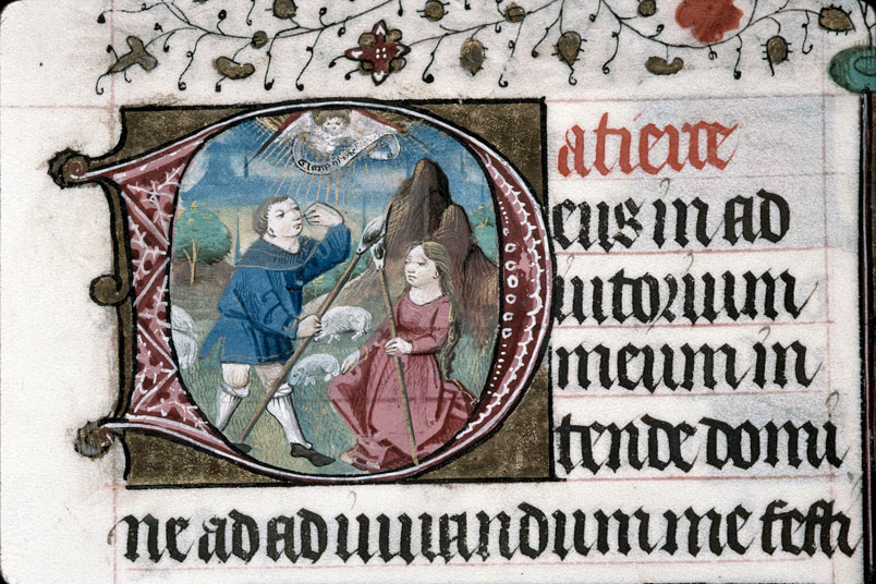 Heures à l'usage de Troyes (?) - Annonce aux bergers