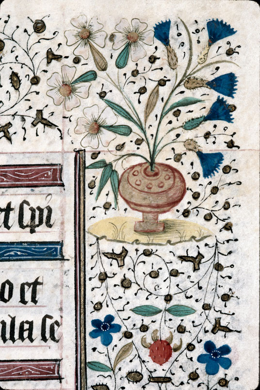 Heures à l'usage de Troyes (?) - Vase de fleurs