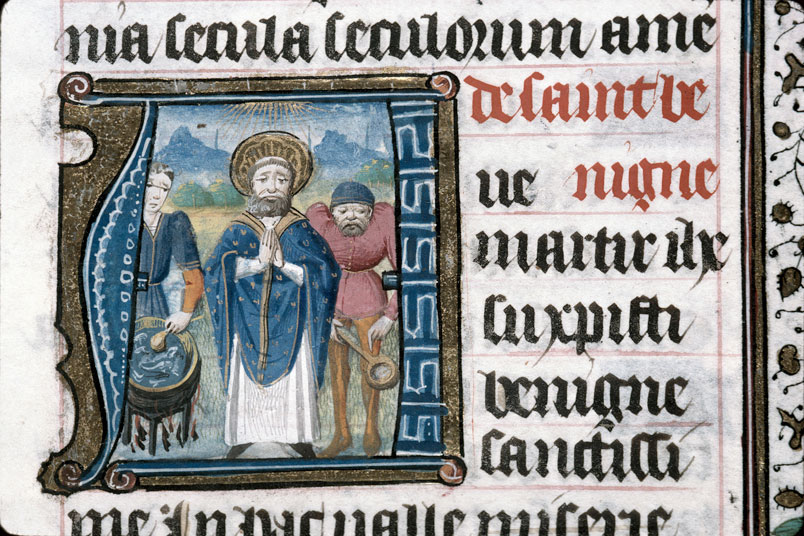 Heures à l'usage de Troyes (?) - Martyre de saint Bénigne