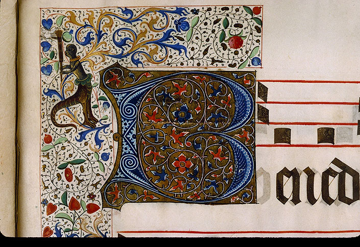 Graduel à l'usage de la cathédrale du Mans - Initiale ornée