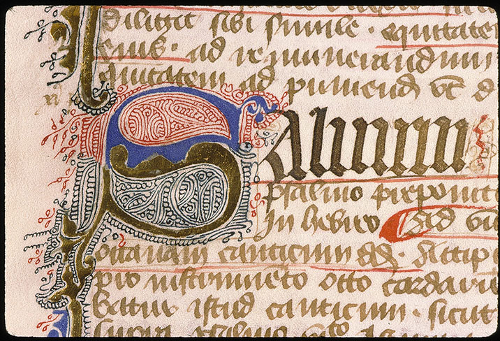 Postilla in Bibliam - Initiale filigranée