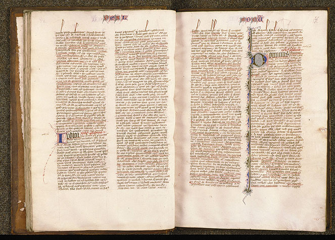 Postilla in Bibliam - Initiale filigranée