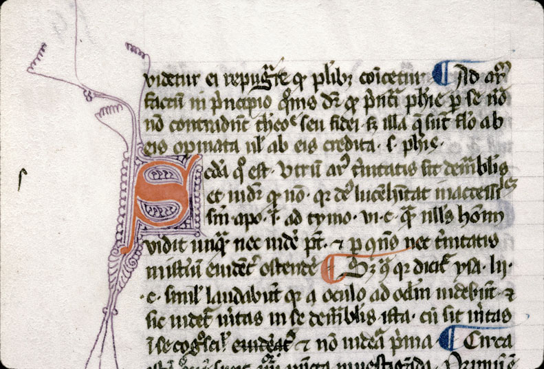 Opuscula theologica - Initiale filigranée