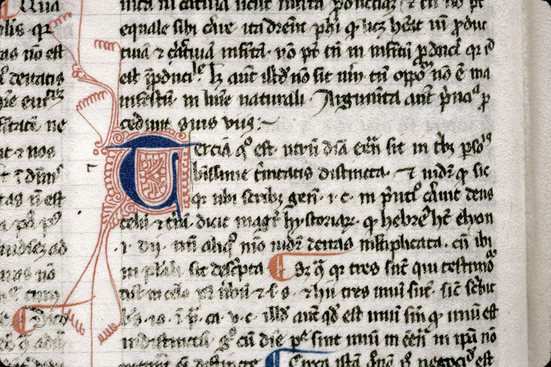 Opuscula theologica - Initiale filigranée