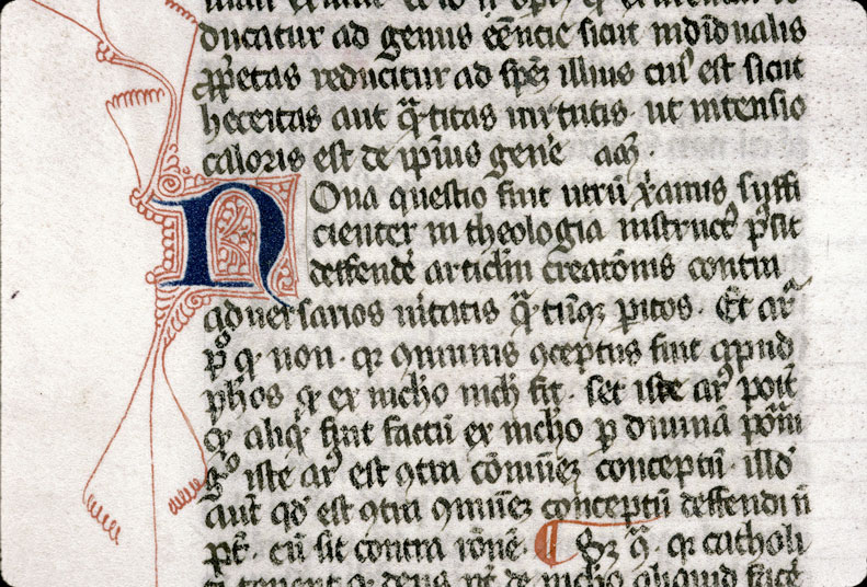 Opuscula theologica - Initiale filigranée