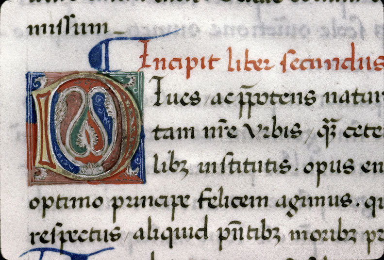 Facta et dicta memorabilia - Initiale de couleur ornée