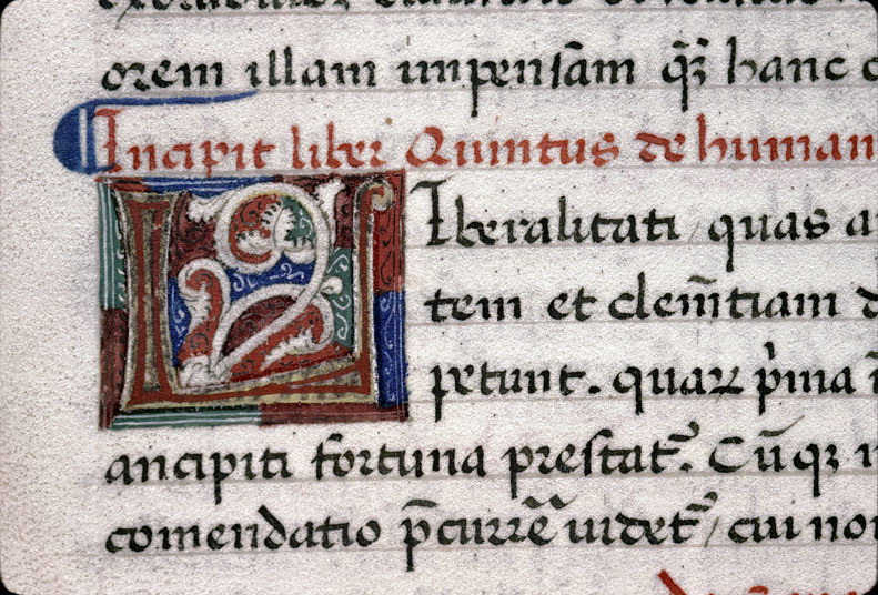 Facta et dicta memorabilia - Initiale de couleur ornée