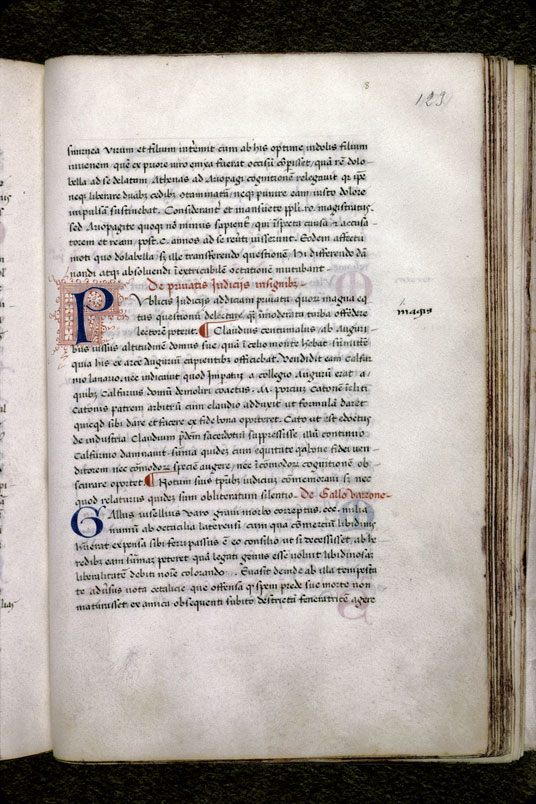 Facta et dicta memorabilia - Initiale filigranée