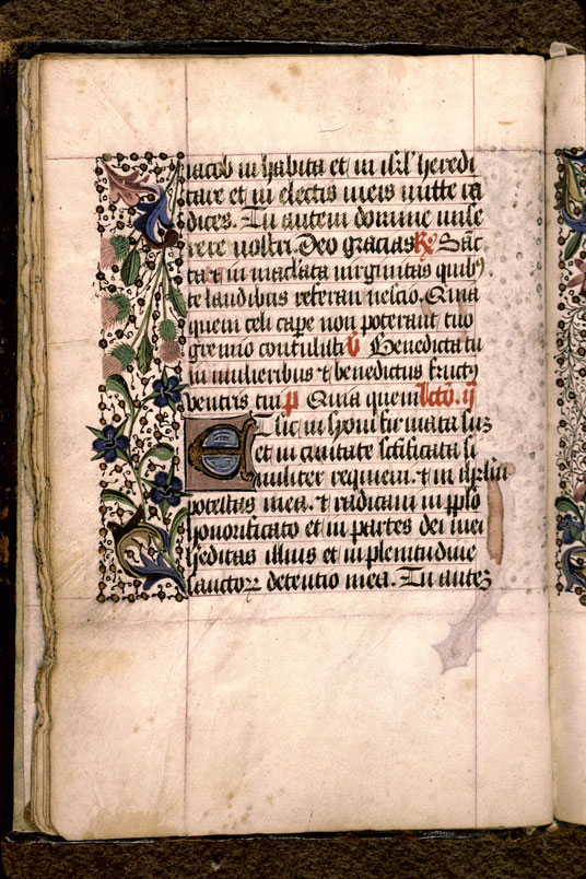 Heures - Page décorée