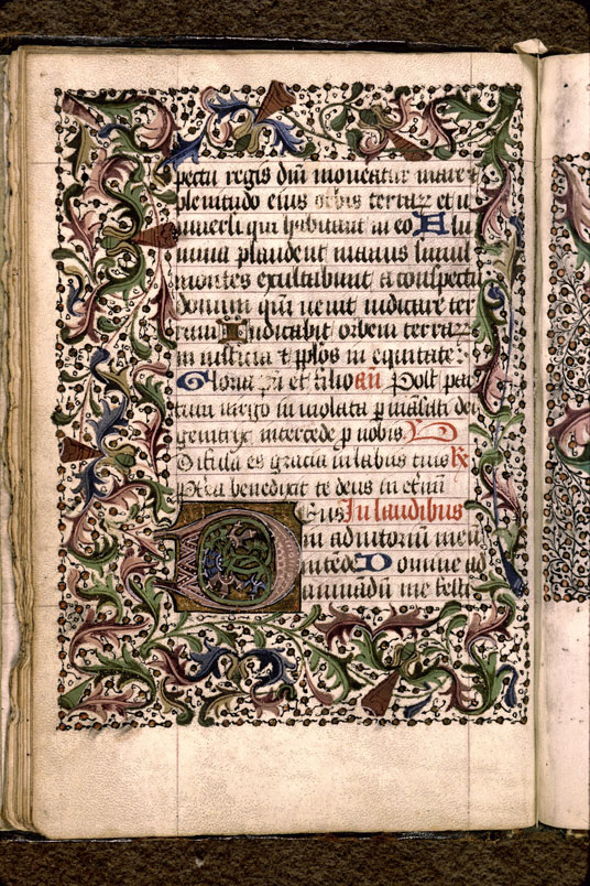 Heures - Page décorée