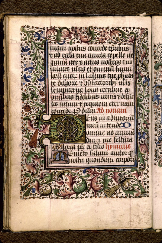 Heures - Page décorée