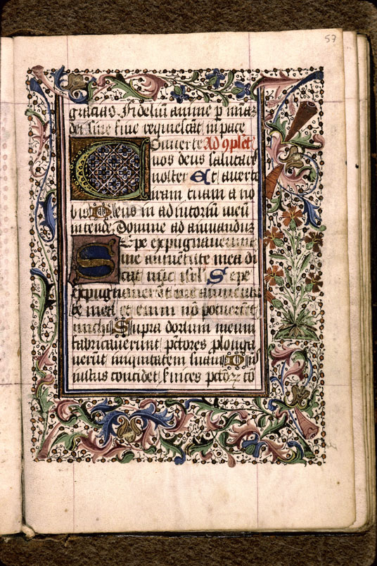 Heures - Page décorée