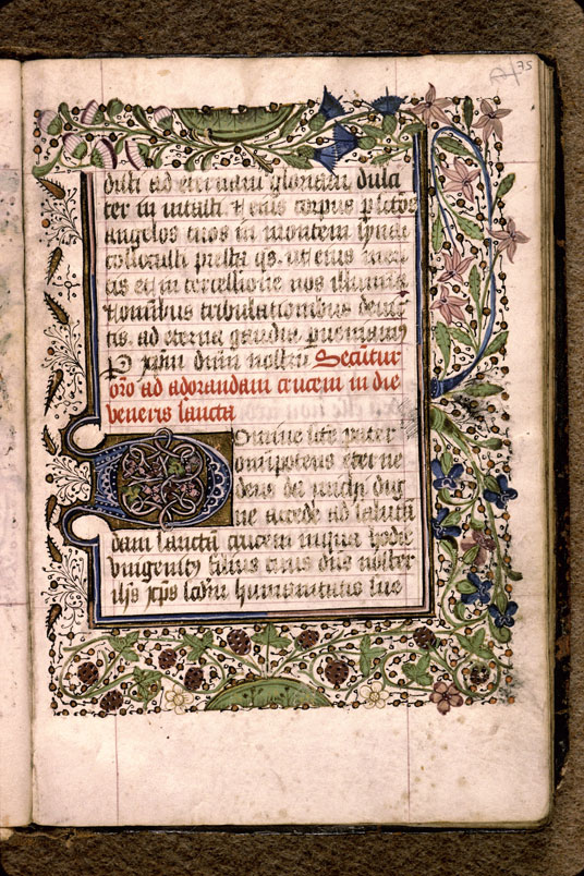 Heures - Page décorée