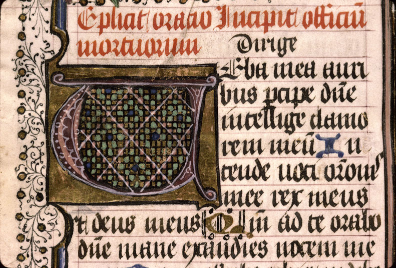 Heures - Initiale ornée