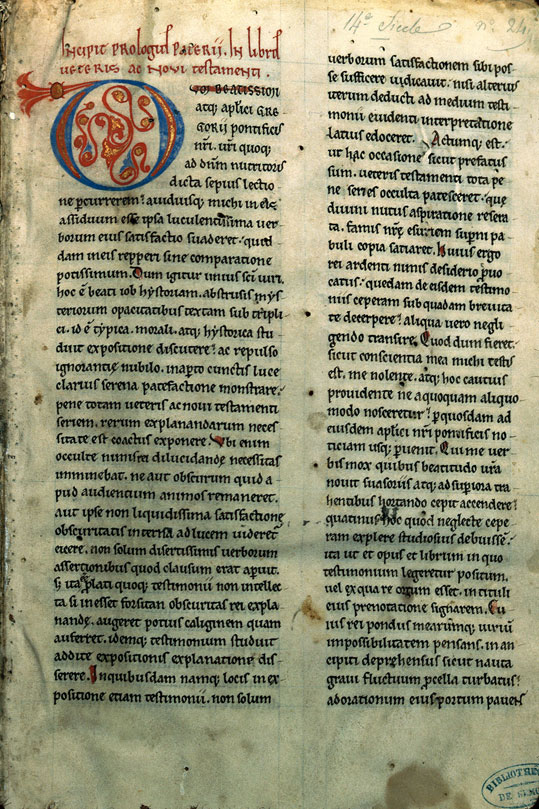 Liber de expositione Veteris et Novi Testamenti - Initiale de couleur ornée_1