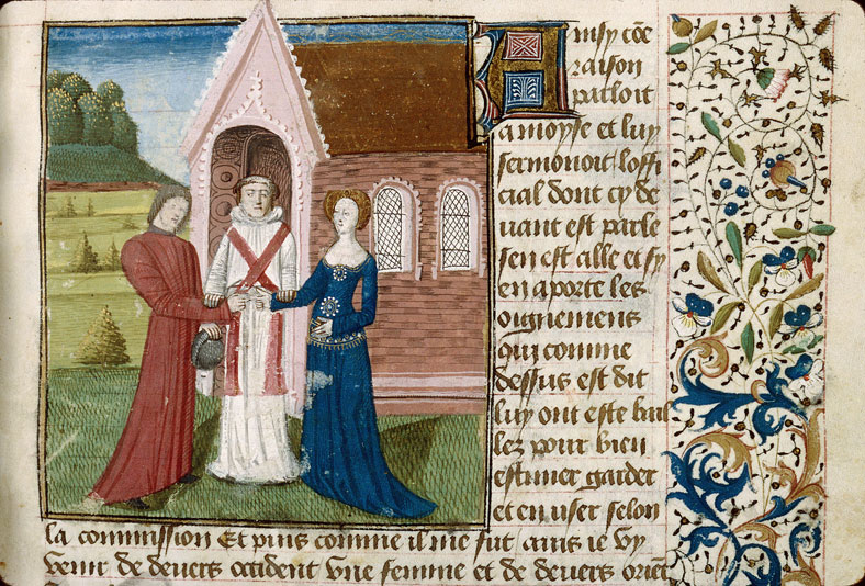 Pèlerinage de vie humaine - Official de Moïse célébrant un mariage (L')