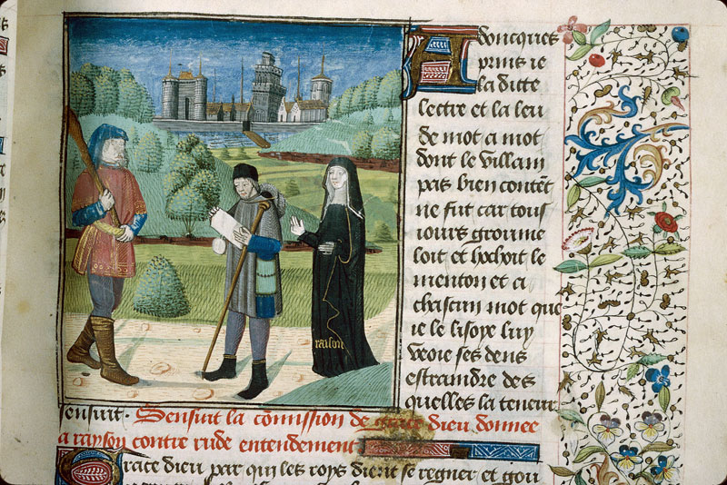 Pèlerinage de vie humaine - Pèlerin lisant la lettre de Grâce de Dieu (Le)
