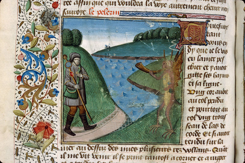 Pèlerinage de vie humaine - Pèlerin et le diable qui pêche dans la mer de Tentation (Le)