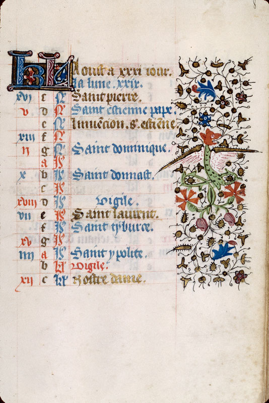 Heures à l'usage de Besançon - Hybride zoomorphe_0