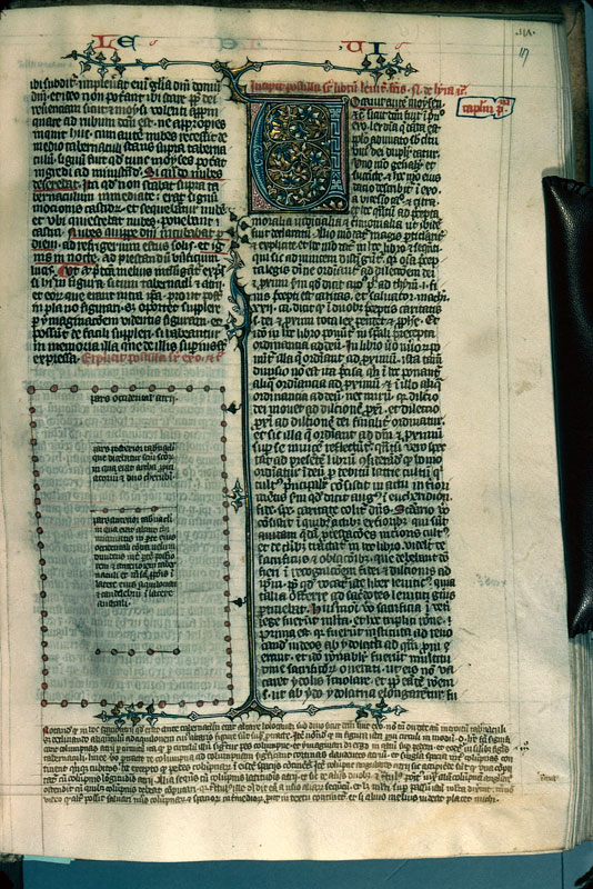 Postilla in Bibliam - Page décorée