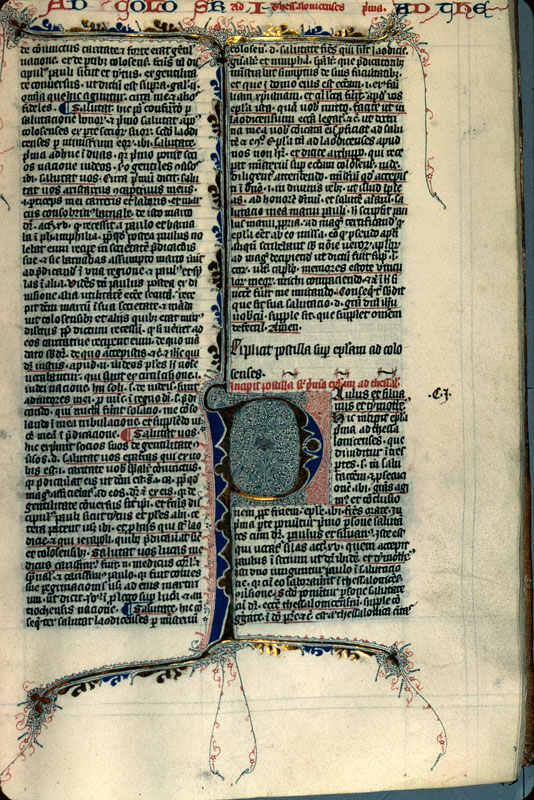 Postilla in Bibliam - Initiale filigranée