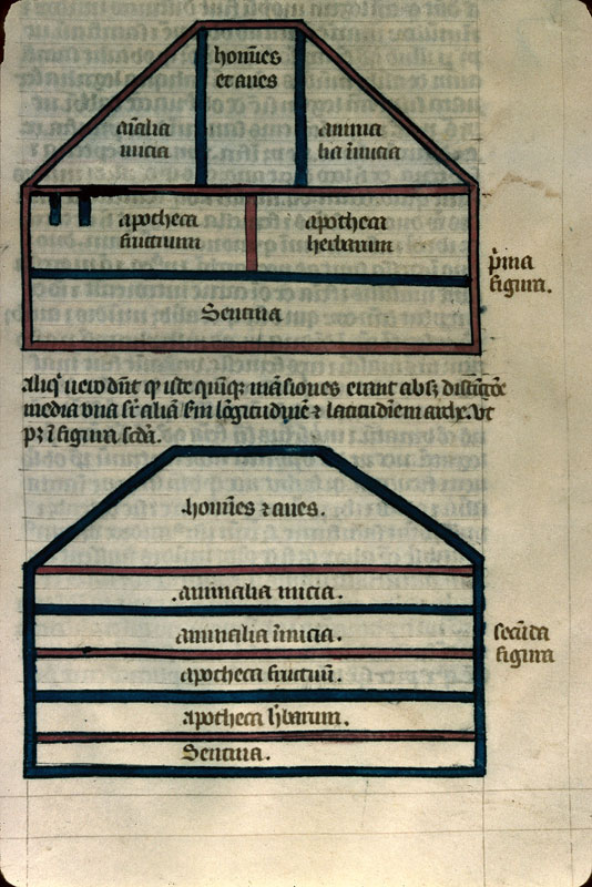 Postilla in Bibliam - Plan de l'arche de Noé