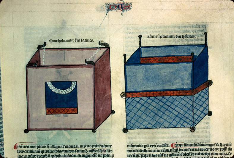 Postilla in Bibliam - Autel des holocaustes