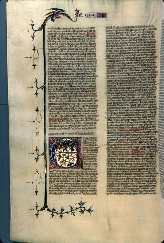 Postilla in Bibliam - Initiale ornée